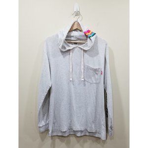 VS Pink | Light Grey Beach Hoodie | S